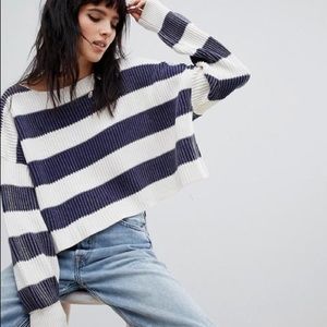 FREE PEOPLE STRIPED SWEATER